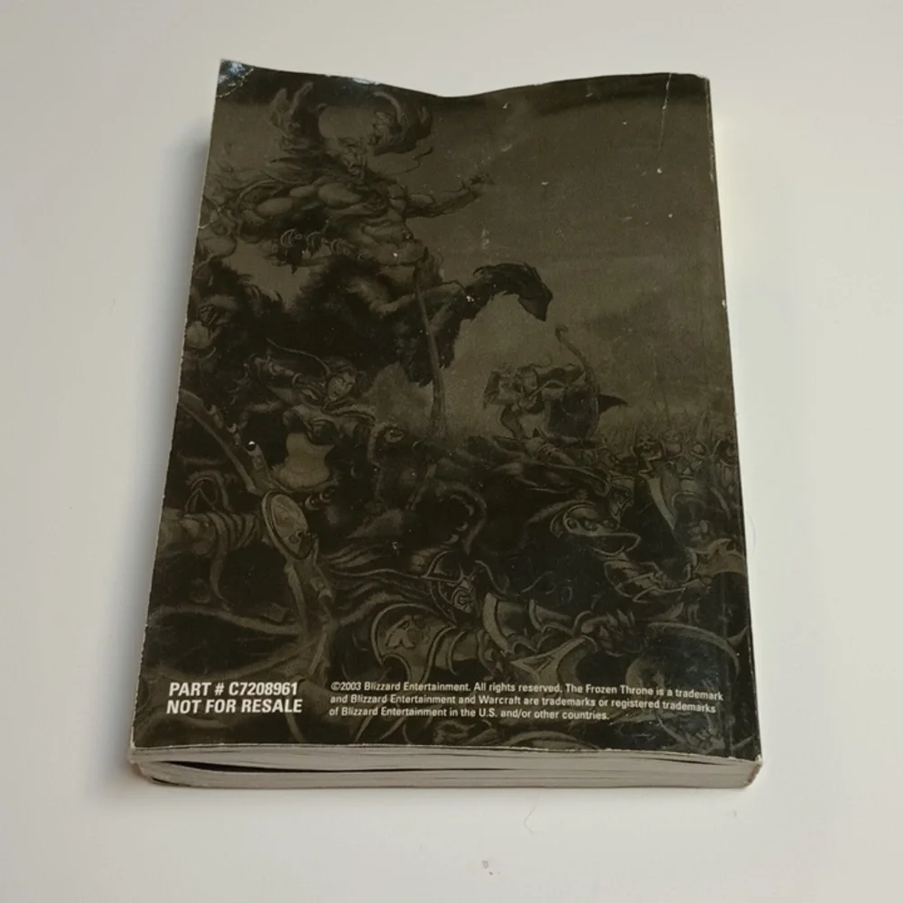 5/$15 Blizzard Warcraft The Frozen Throne Expansion Set Official Battle Guide